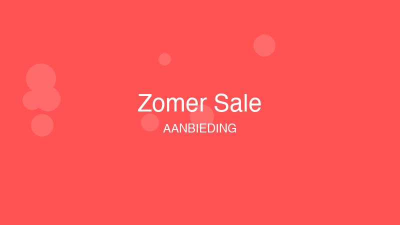 Zomer Sale: tot 50% korting
