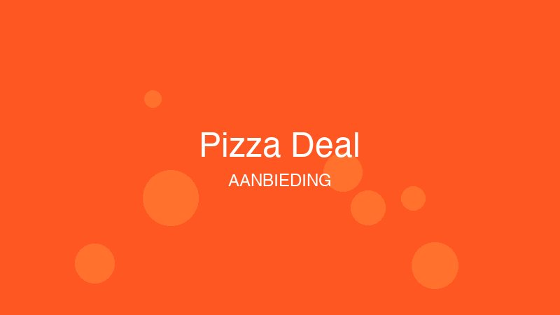 2 pizza's voor €19,95