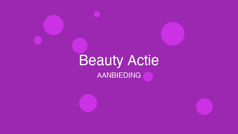 Lente beauty behandeling €39